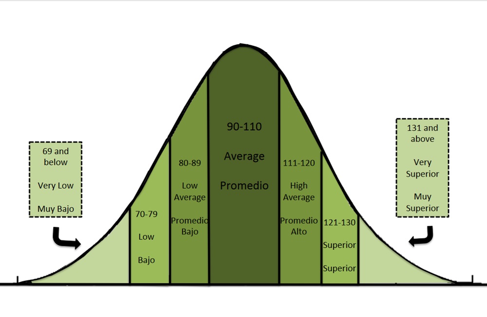 WJ IV Test Woodcock Johnson scoring bell curve