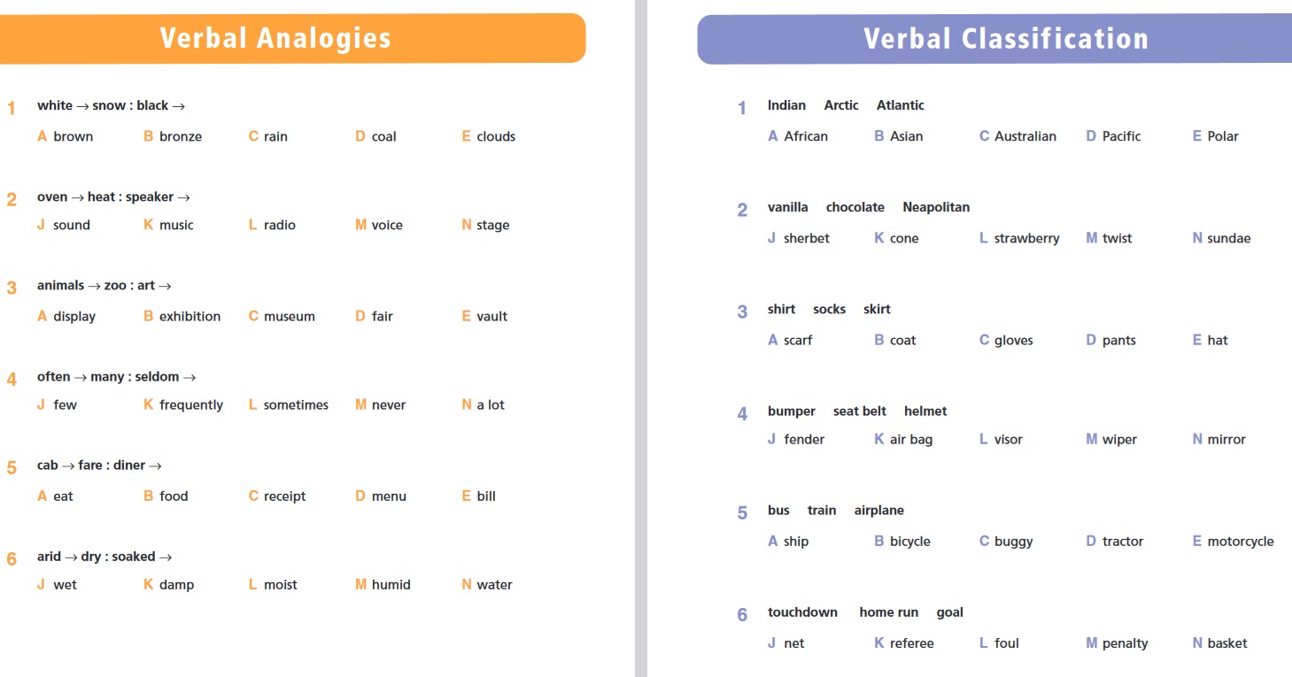 cogat test grade 3 practice questions