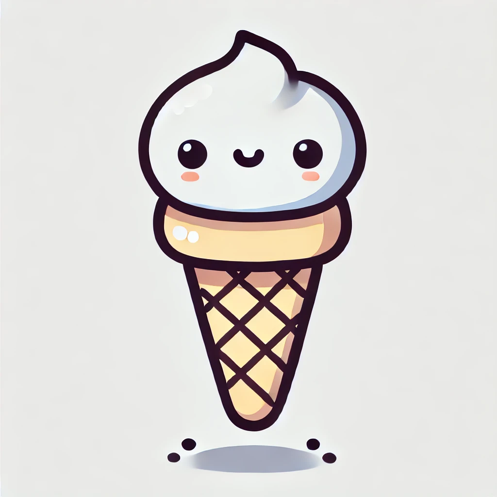 cute easy drawing of an icecream