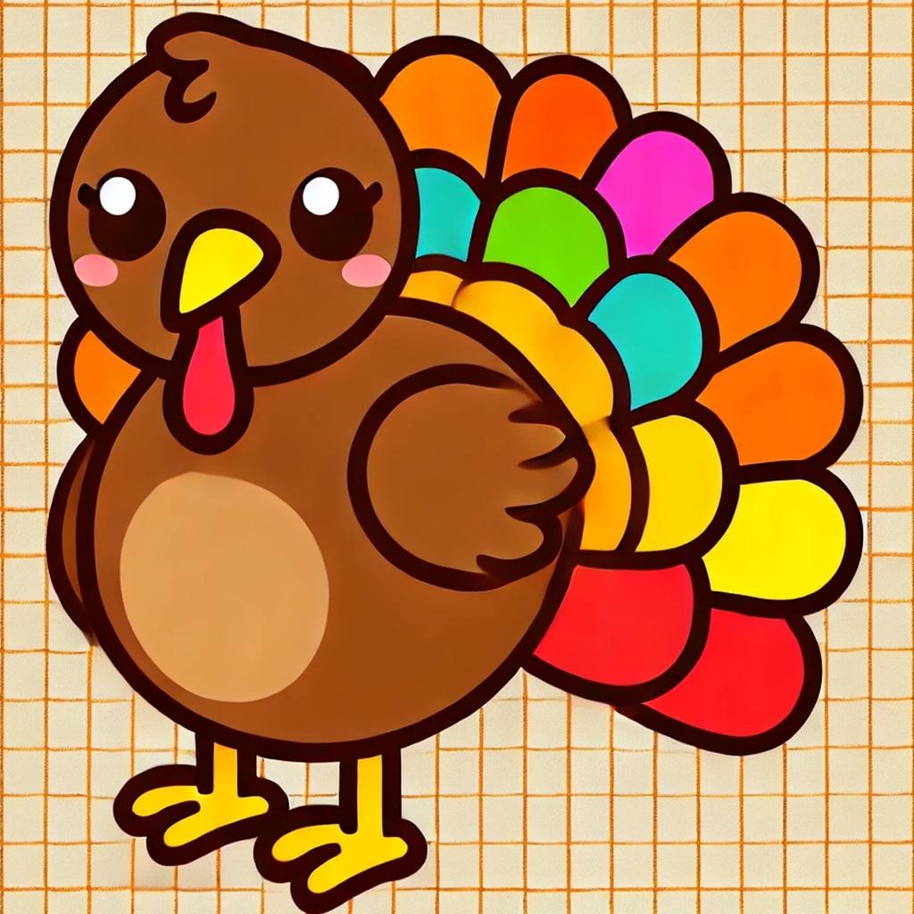 easy turkey drawing