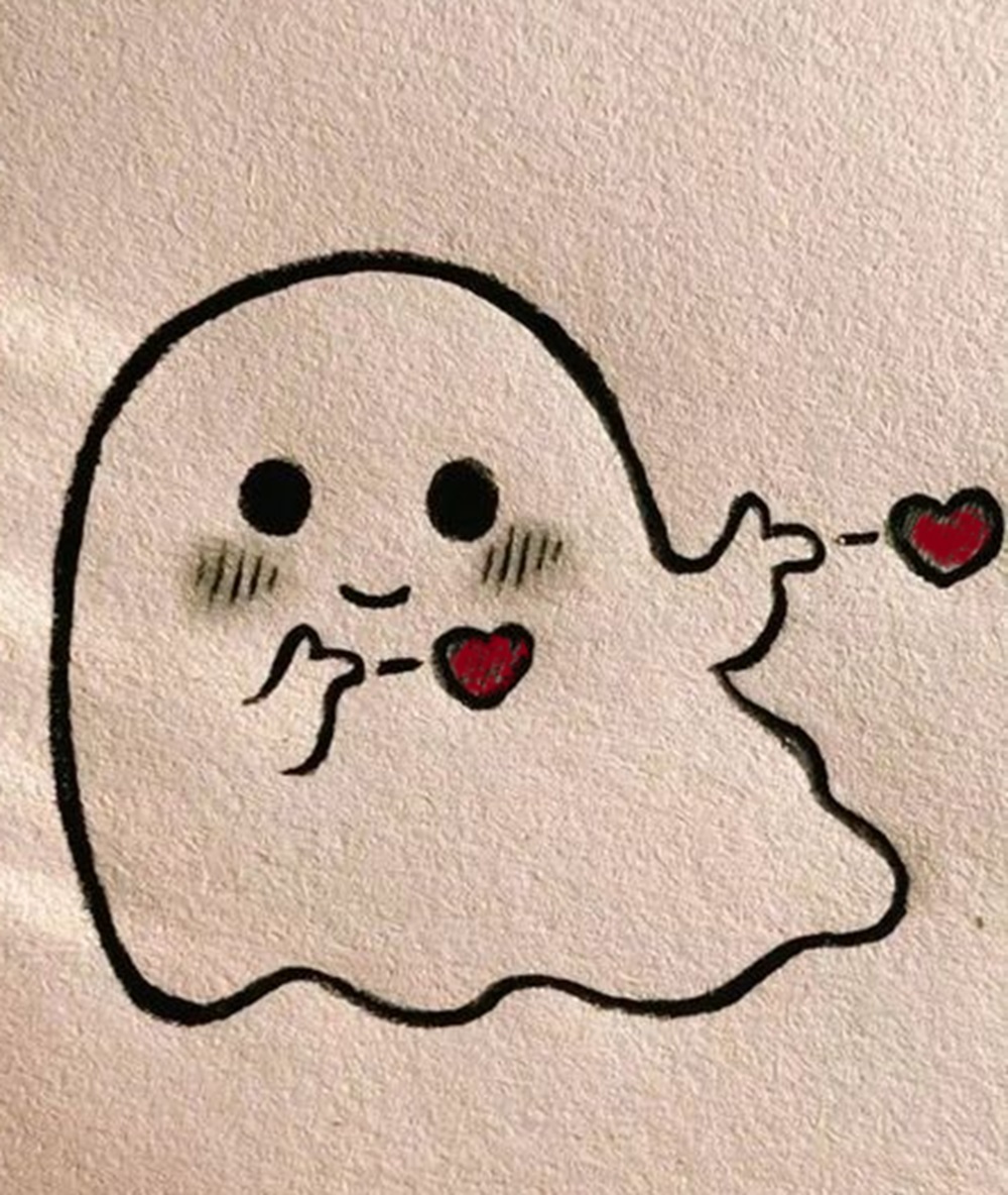 cute drawing easy ghost