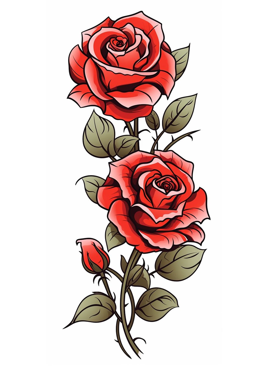 rose drawing